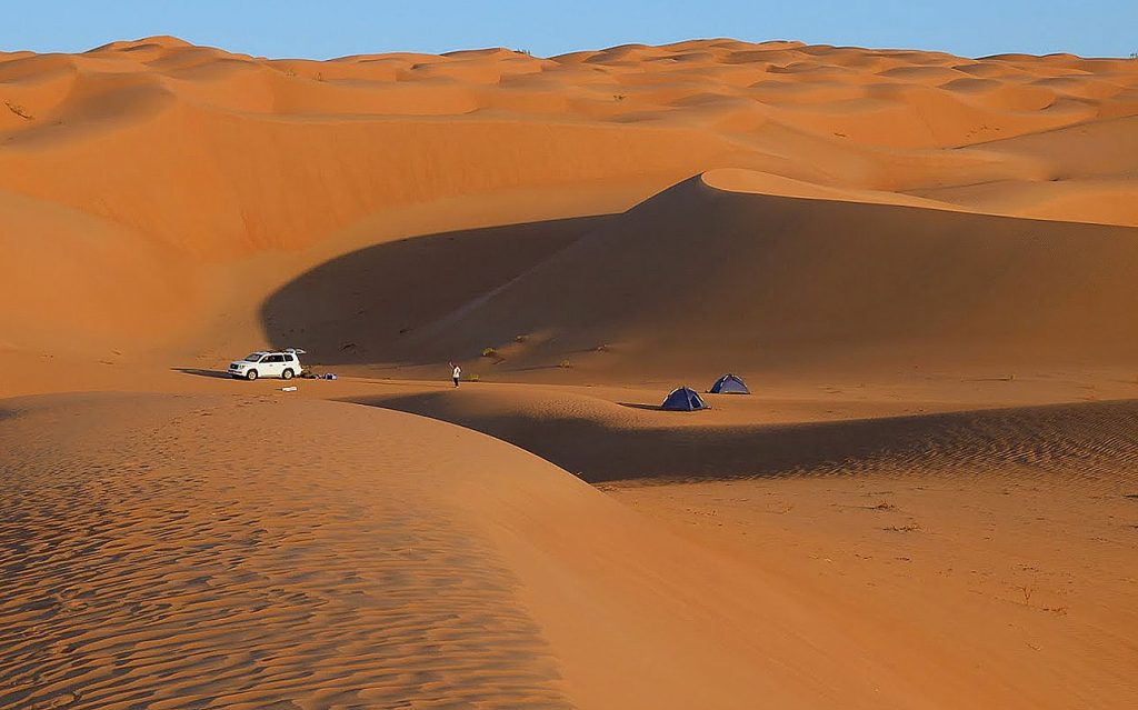 Our campsite in The Empty Quarter